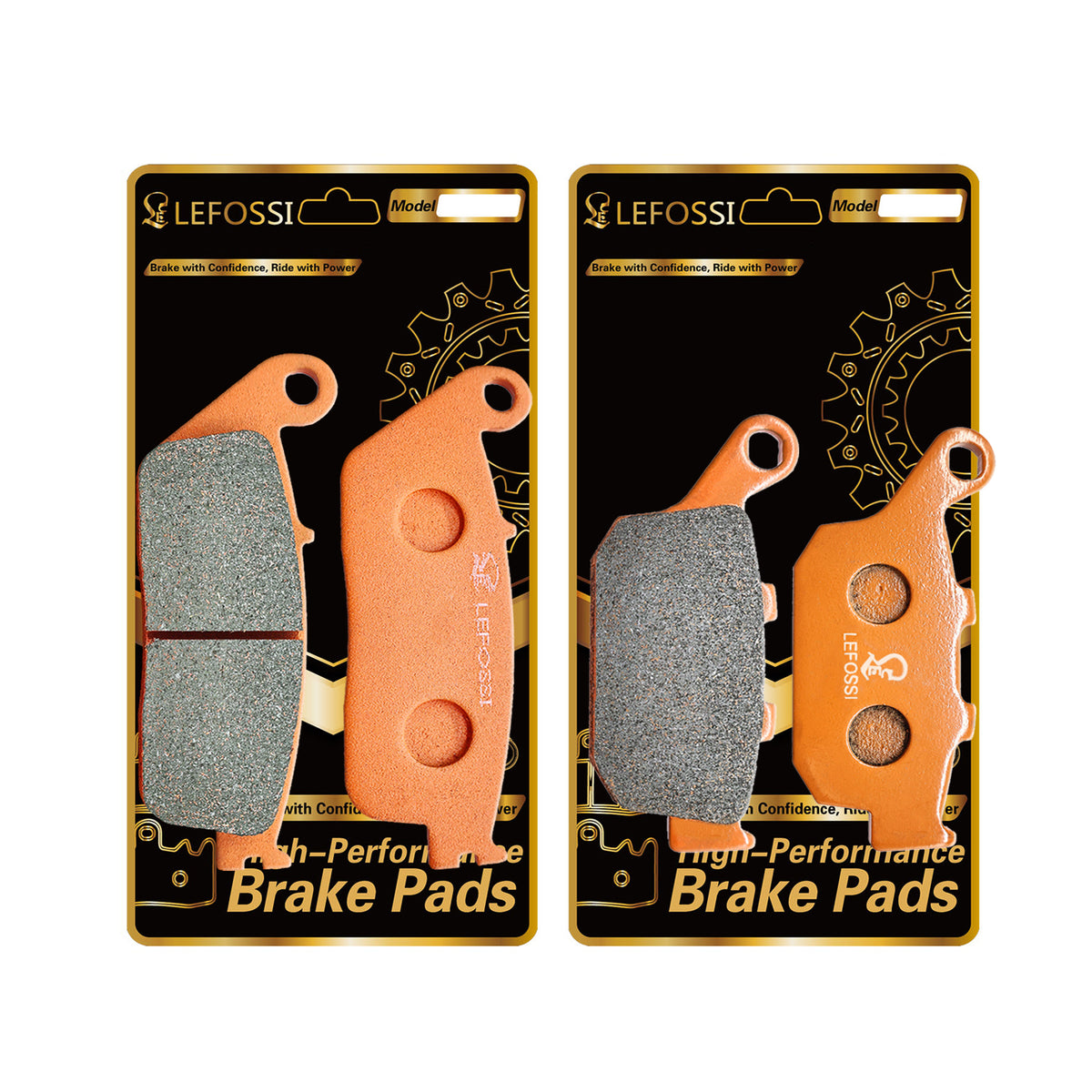 LE LEFOSSI Front Rear Brake Pads for Suzuki GW 250 F/L GW250 Inazuma 13-15 GW 250 F/L GW250 Inazuma 2013 2014 2015 GSX250R GSX 250 R RL7 RL8 2017 2018 2019 2020 2021 2022 2023 FA142 FA496