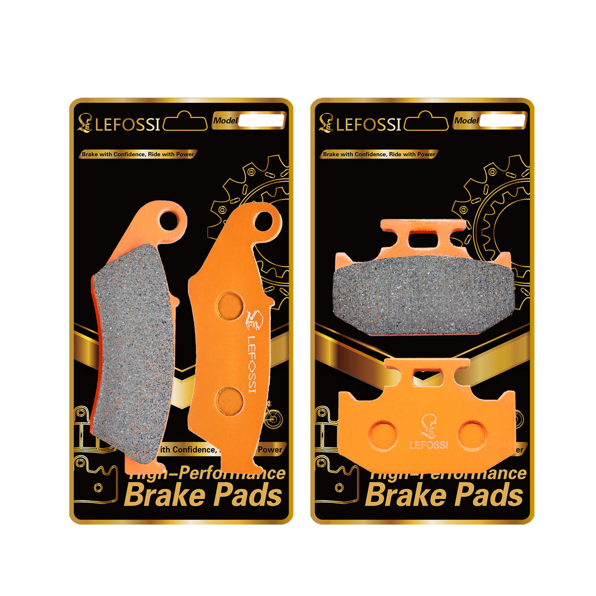 LE LEFOSSI Carbon Fiber Brake Pads Compatible with Suzuki DR650 1996-2016 DR350 1997-1999 DRZ250 2001-2007 RMX250 1996-1998 Fit for Kawasaki KDX200 1995-1999 KDX220R 1997-2006 KLX250 KLX650 1993-1997 FA185F FA152R