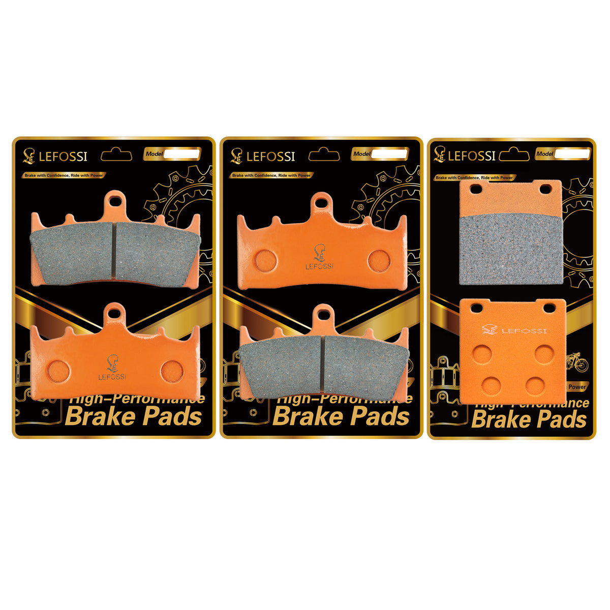LE LEFOSSI Carbon Fiber Brake Pads for Suzuki Hayabusa 1300 GSX1300R Fits GSX 1300 R 1999-2007 GSF1200 GSF 1200 Bandit 01-05 TL1000 TL 1000 R 98-03 GSXR750 GSXR 750 Carbon Fiber FA188 FA063