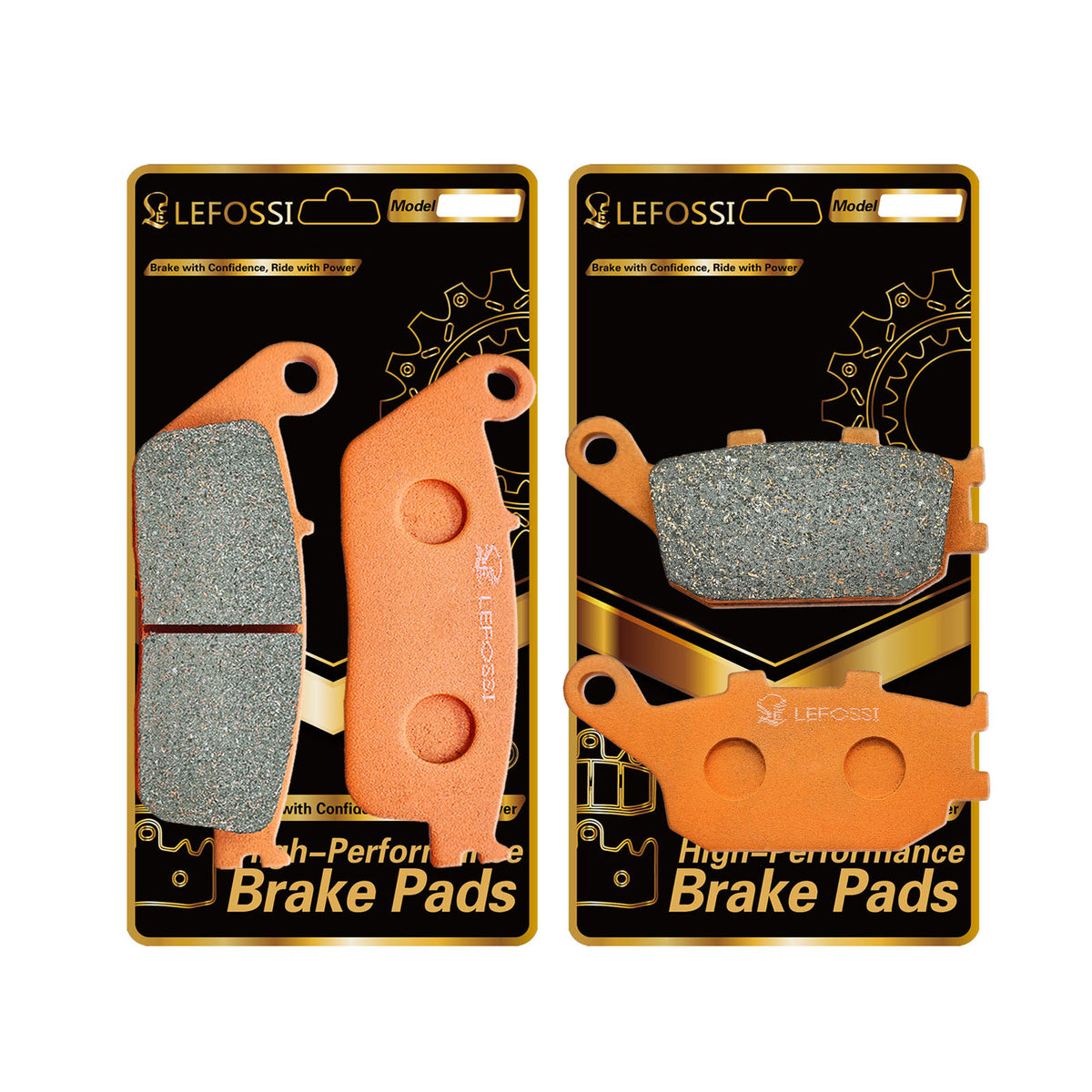 LE LEFOSSI Carbon Fiber Brake Pads for Honda VTX1300 VT 1100 Shadow Sabre Fits VTX 1300 Retro/C/R/S/T 2003-2006-2013, Shadow Sabre 1100 VT1100C2 Shadow 1100 VT1100 95-07 ACE 1100 VT1100T FA196 FA174