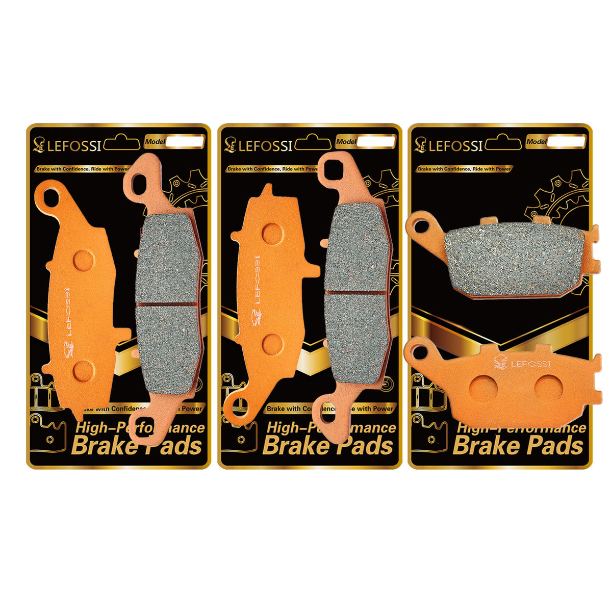 LE LEFOSSI Carbon Fiber Brake Pads for Suzuki 650 DL 650 VStrom 2004-2024 DL 1000 1000 V-Strom 2002-2010 sv650 SV 650 2003 2004-2015 GSR 750 2011-2016 Carbon Fiber Front Rear FA229 FA231 FA174