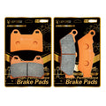 LE LEFOSSI Carbon Fiber Brake Pads for Victory Vegas 8-Ball 2005 2006 2007 Vegas Jackpot 2006 2007 King Pin Tour 2004 2005 2006 2007 Carbon Fiber, Front & Rear, Replacement Kits FA244F FA209