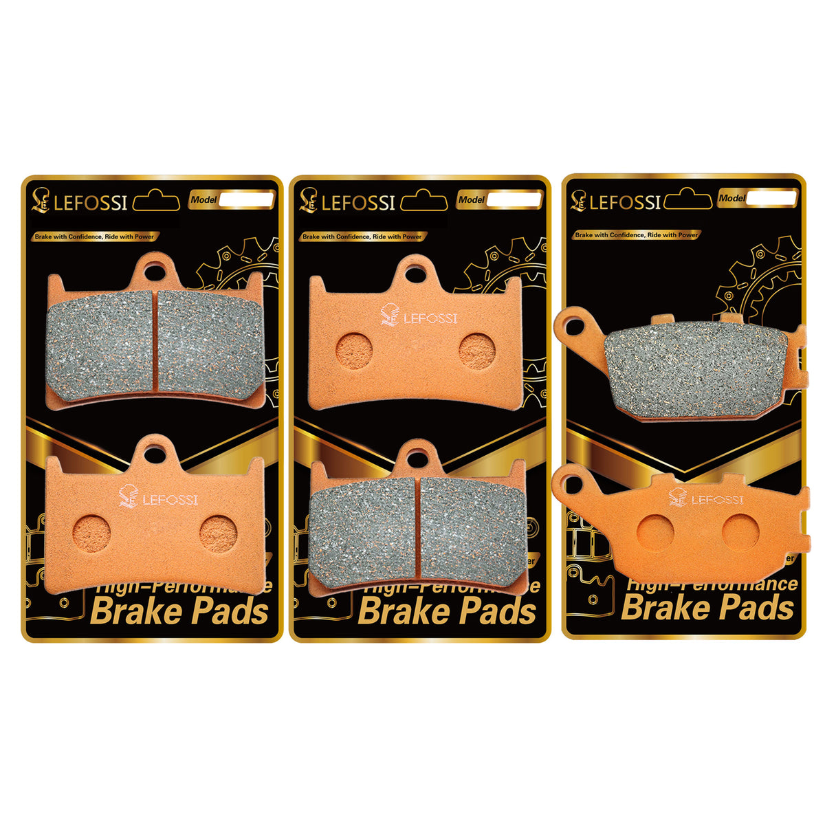 LE LEFOSSI Carbon Fiber Brake Pads for Yamaha Yzfr6 Yzf-R6 YZF R6 600 Yzfr1 Yzf-R1 YZF R1 1000 2004 2005 2006 Yzf-R1 YZF R7 2022-2024 FZ6 Fazer FZ8 mt 07 09 10 Carbon Fiber FA252F FA174R