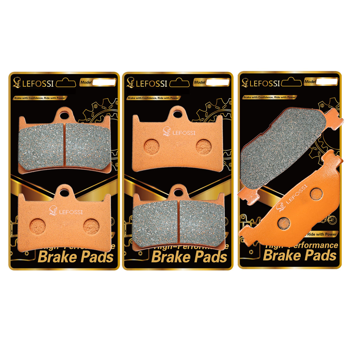 LE LEFOSSI Carbon Fiber Brake Pads for Yamaha XP 500 T-Max 530 XP 530 530cc 2012 2013 2014 2015 2016 2017 2018 FJR 1300 2003 2004 2005, Front and Rear Low Fade Quiet Parts Accessories FA252 FA319