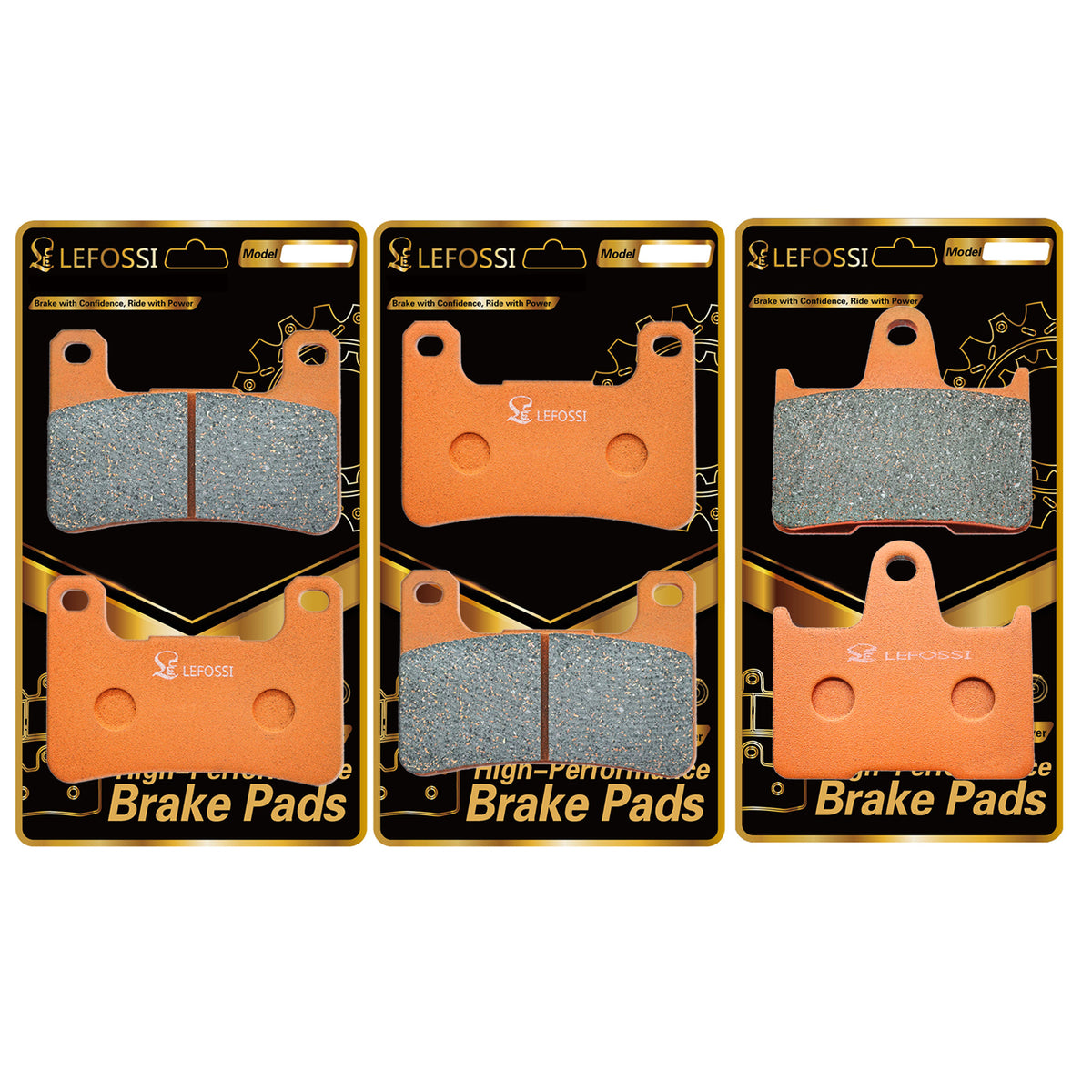 LE LEFOSSI Carbon Fiber Brake Pads for Suzuki gsxr 600 gsxr 750 gsxr 1000 GSXR 1000 2004 2005 2006 GSXR 600 K4/K5 2004 2005 GSXR 750 K4/K5 2004 2005 Front & Rear, Carbon Fiber FA379 FA254