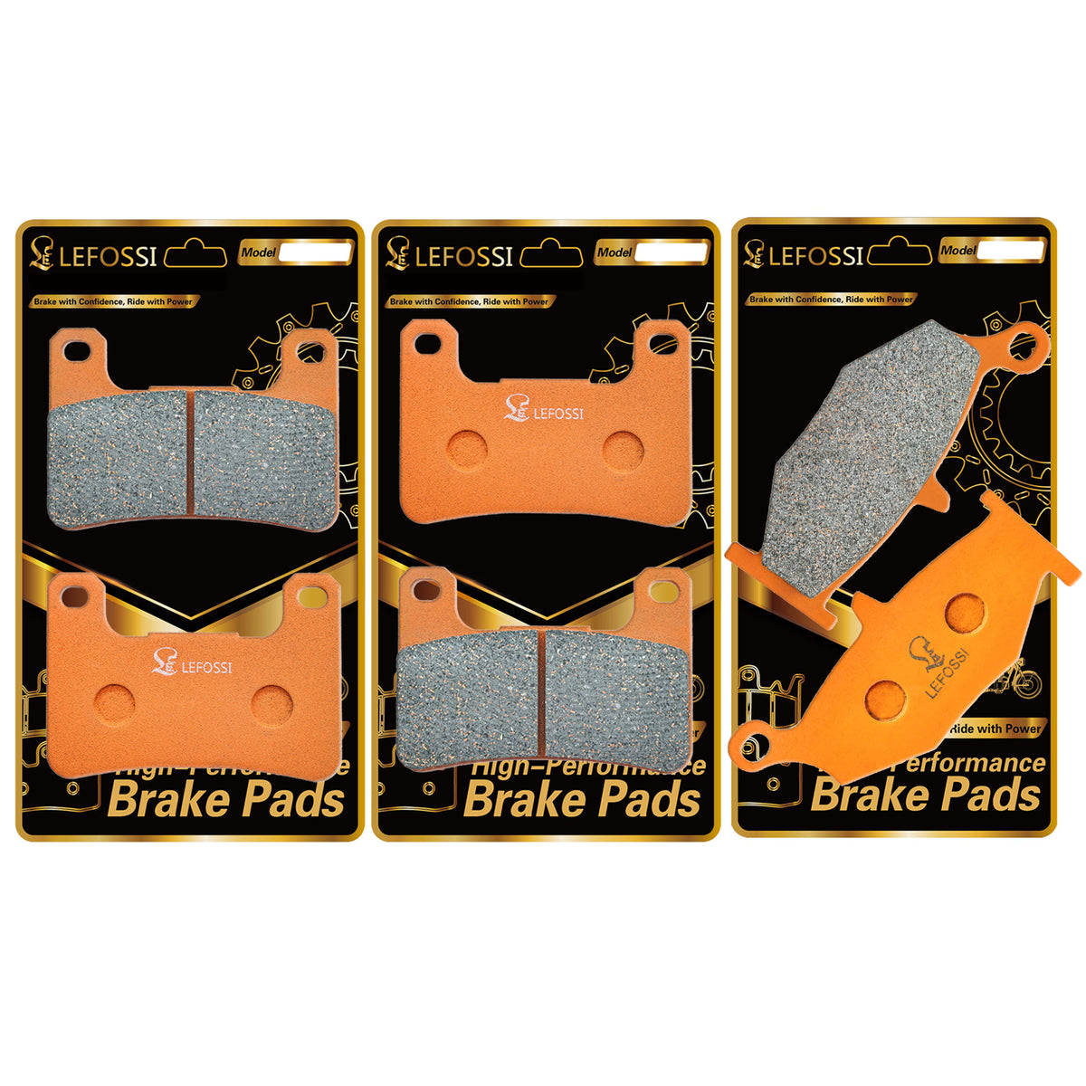 LE LEFOSSI Carbon Fiber Brake Pads for Suzuki GSXR750 GSXR600 2006-2010 GSXR1000 07-08 GSX1300R Hayabusa 2008-2012 DL1000 Vstrom 2014-2020 DL1000XT Vstrom 18-20 Carbon Fiber FA379F FA419